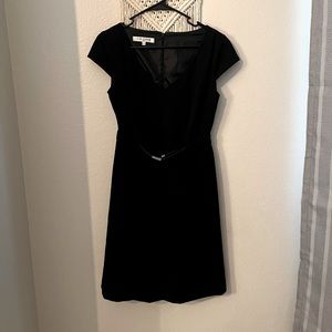 NWT EVAN PICONE Black business dress with belt